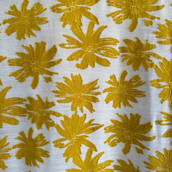 Lavish Floral Burnout Cottagecore Cover Up Bohemian Yellow Swim Beach SMALL - Picture 10 of 11